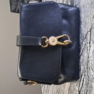 Dooney and Bourke Florentine Leather Small Crossbody, Black, NO STRAP